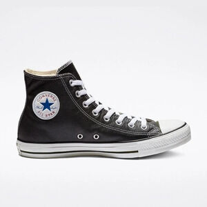 Converse Men's Leather Chuck Taylor All Star High Top Sneakers Shoe Black Sz 9.5